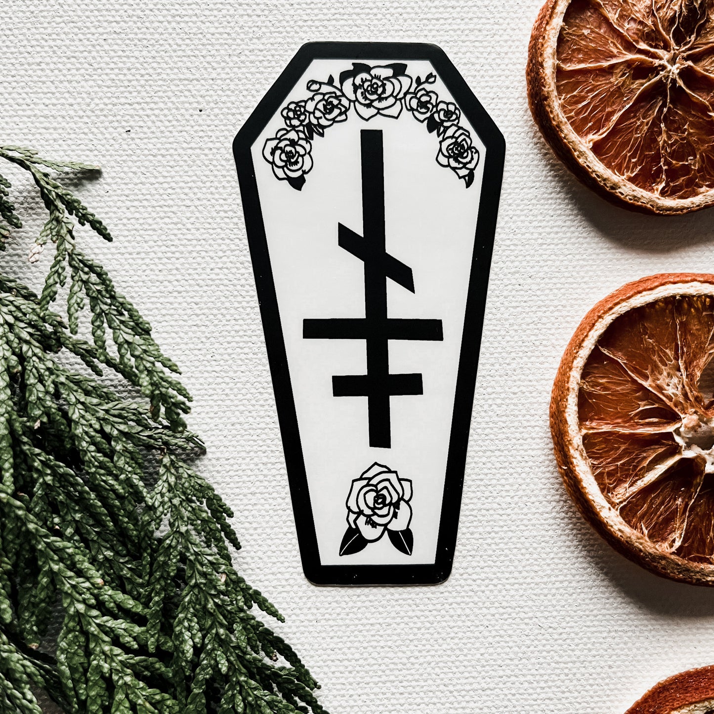 Coffin Vinyl Sticker