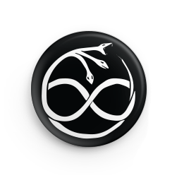 3-Headed Ouroboros 1.25" Button