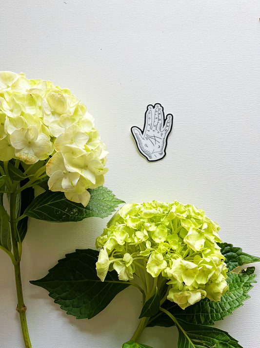 Mystic Palmistry Hand Vinyl Sticker
