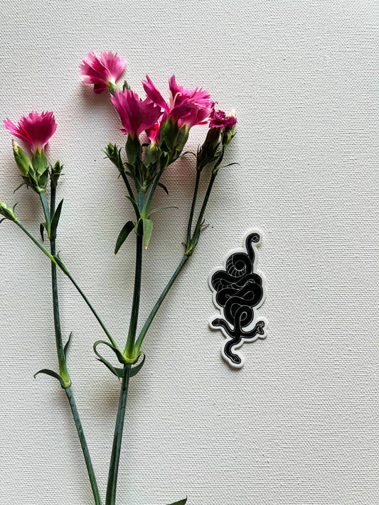 Three-headed Snake Vinyl Sticker