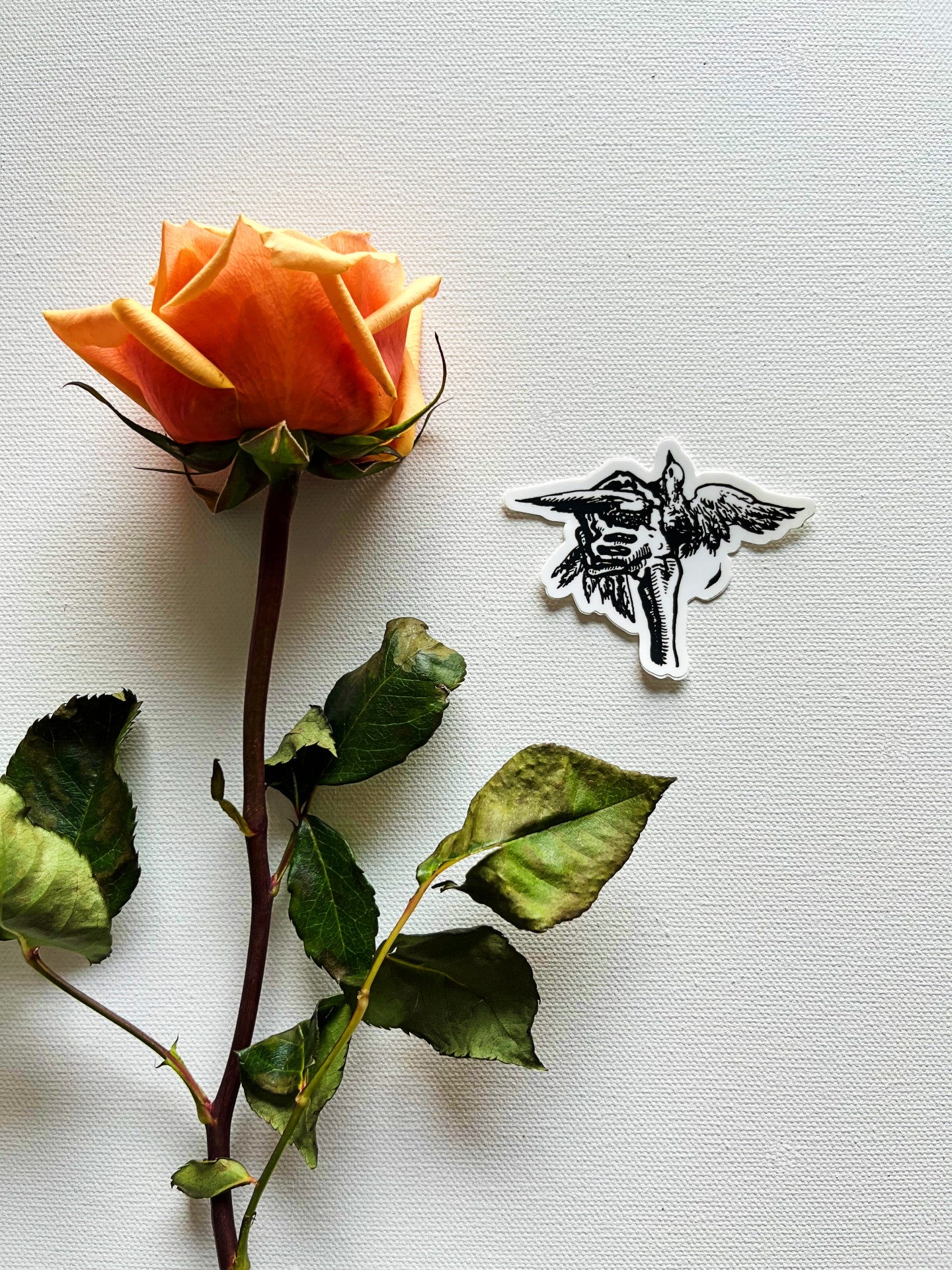 A Bird In Hand Vinyl Sticker