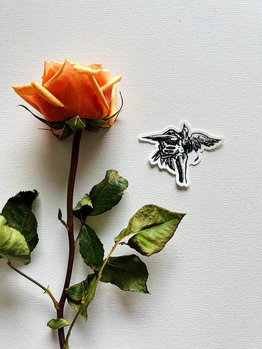 A Bird In Hand Vinyl Sticker