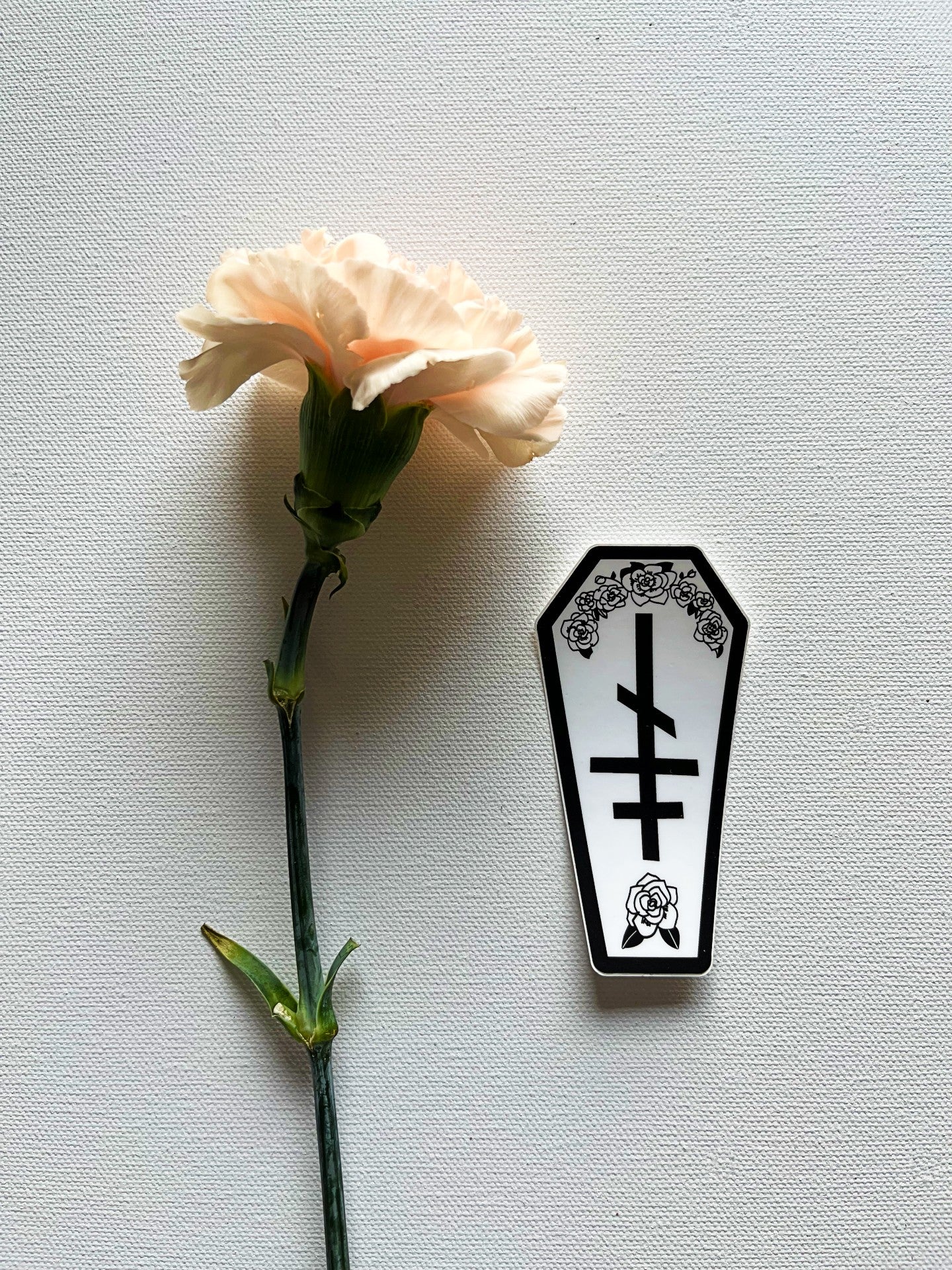 Coffin Vinyl Sticker