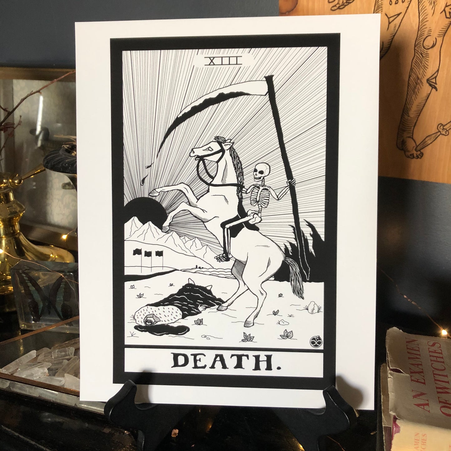 Death Card 8.5"x11" Print