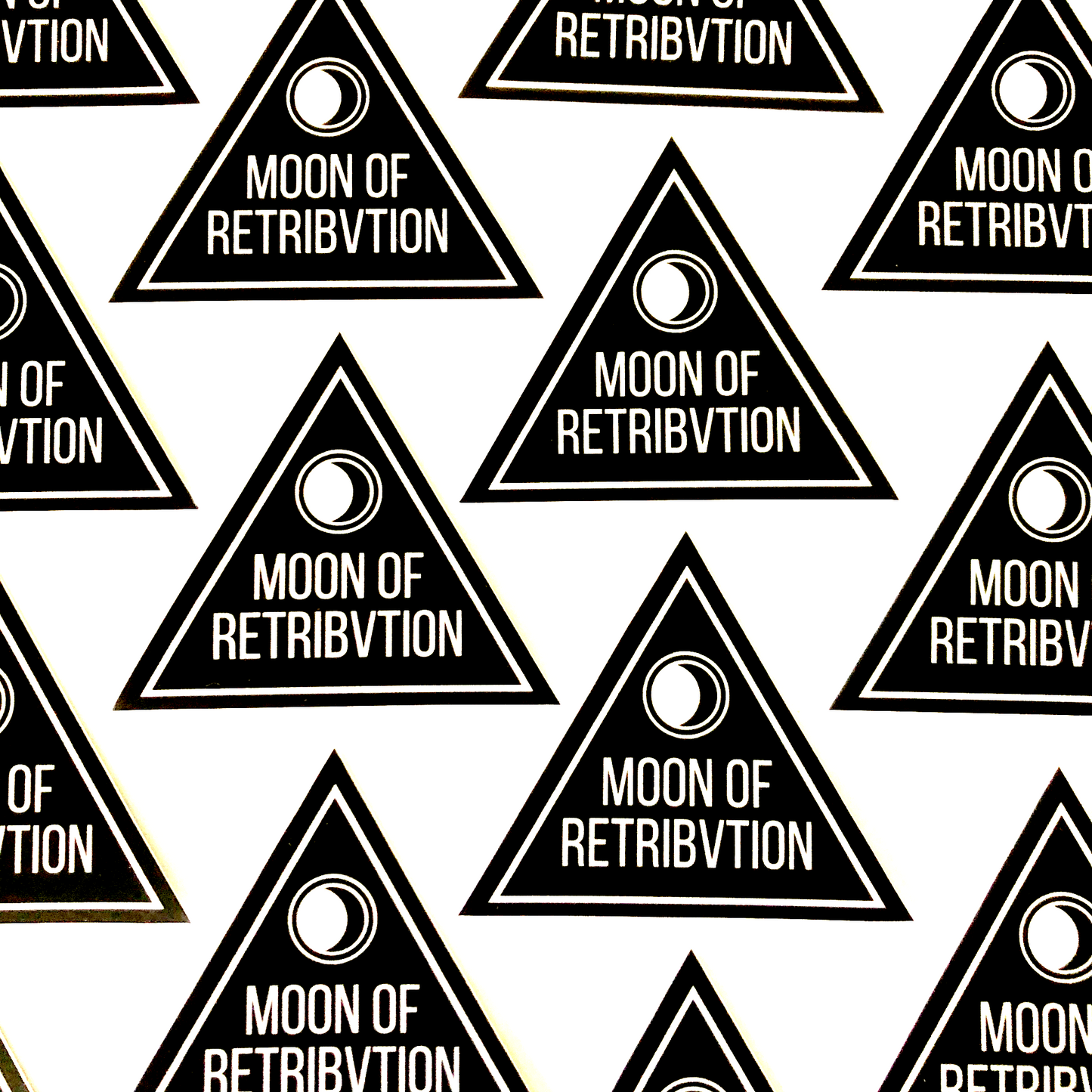 Triangle Moon Of Retribvtion Logo Vinyl Sticker