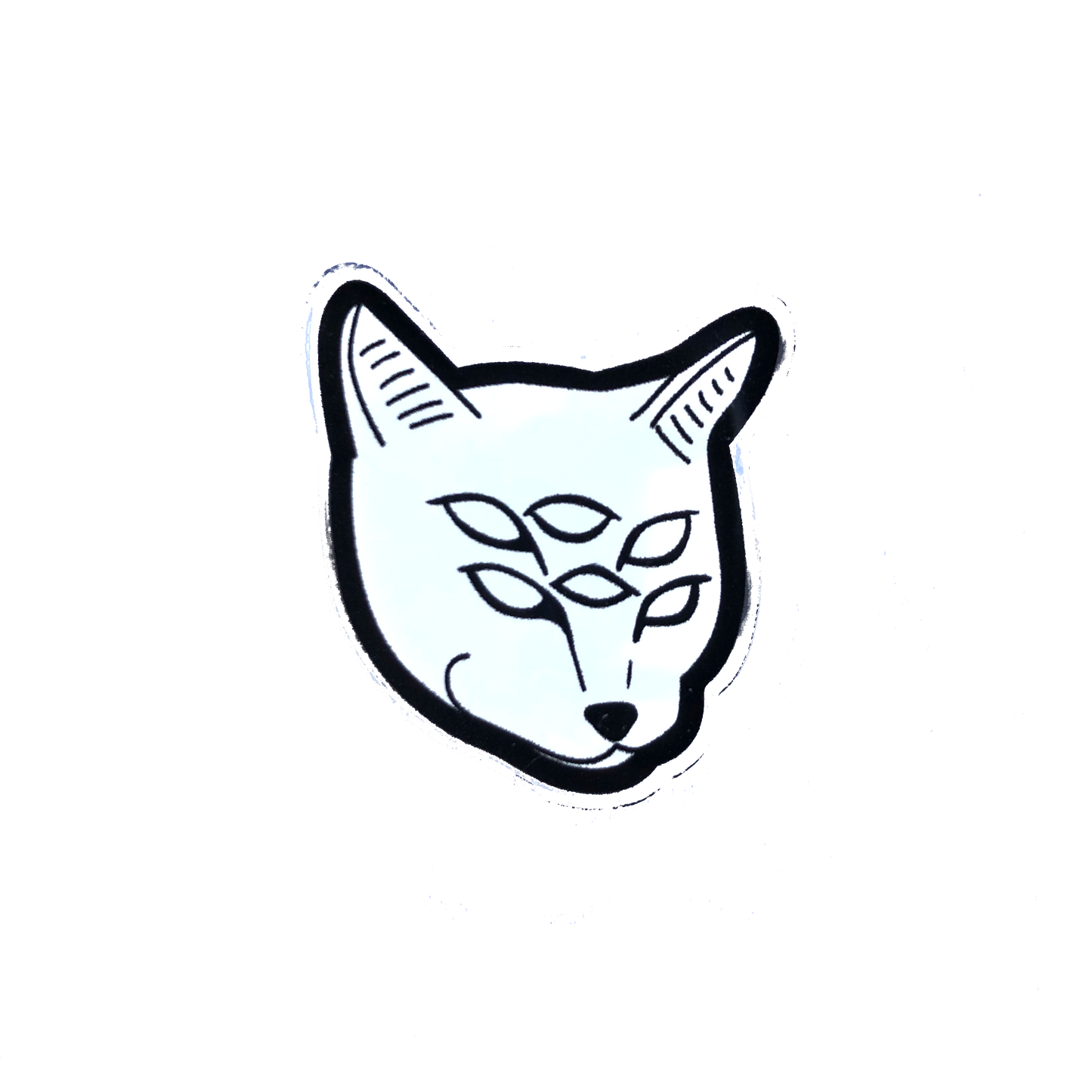 6-Eyed Cat Acrylic Pin