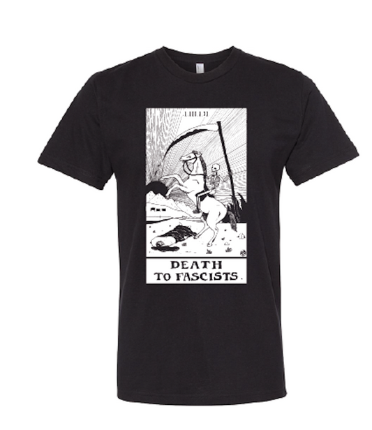 Death to Fascists Tarot Card Tee