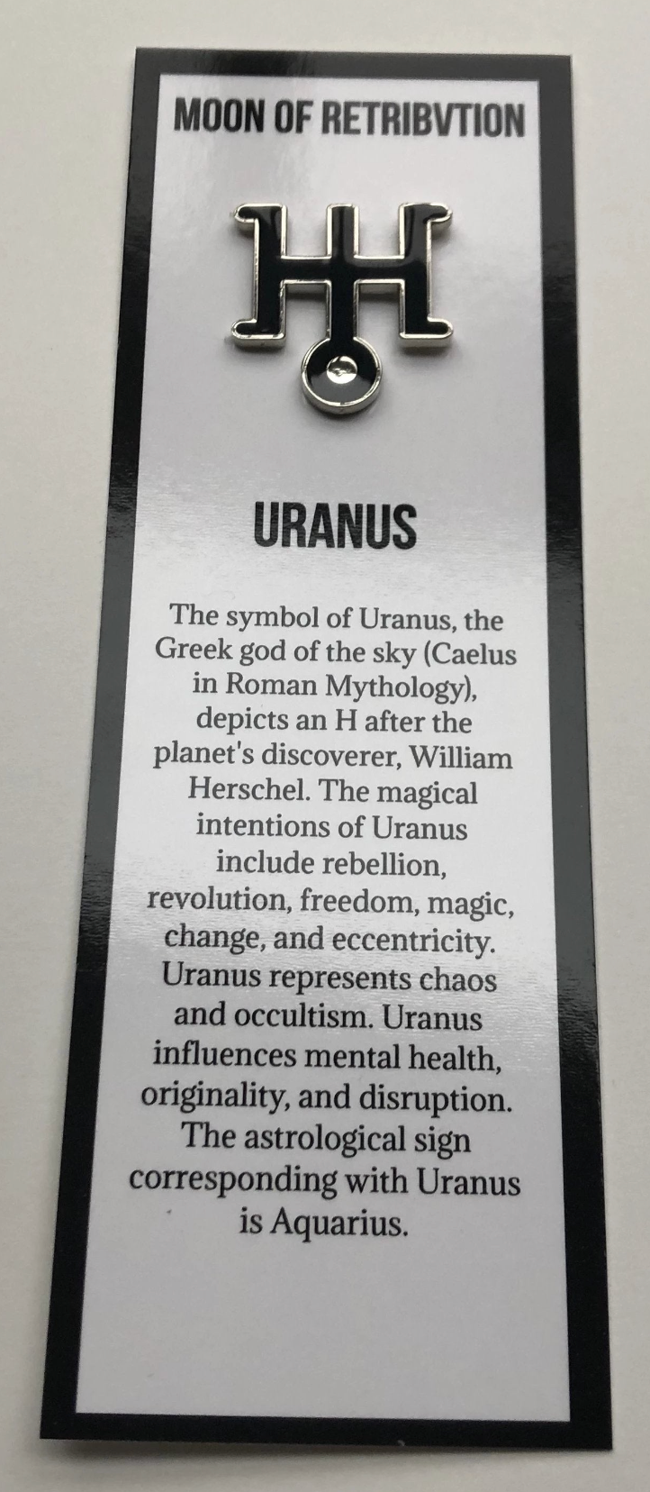 Uranus Celestial Bodies Soft Enamel Pins (Aquarius)