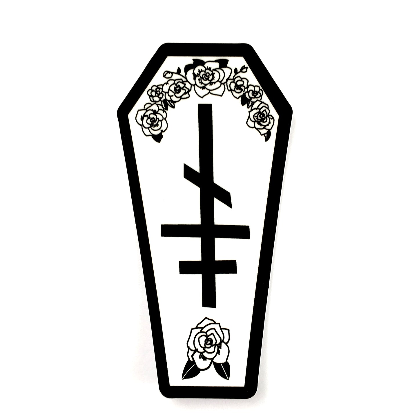 Coffin Vinyl Sticker
