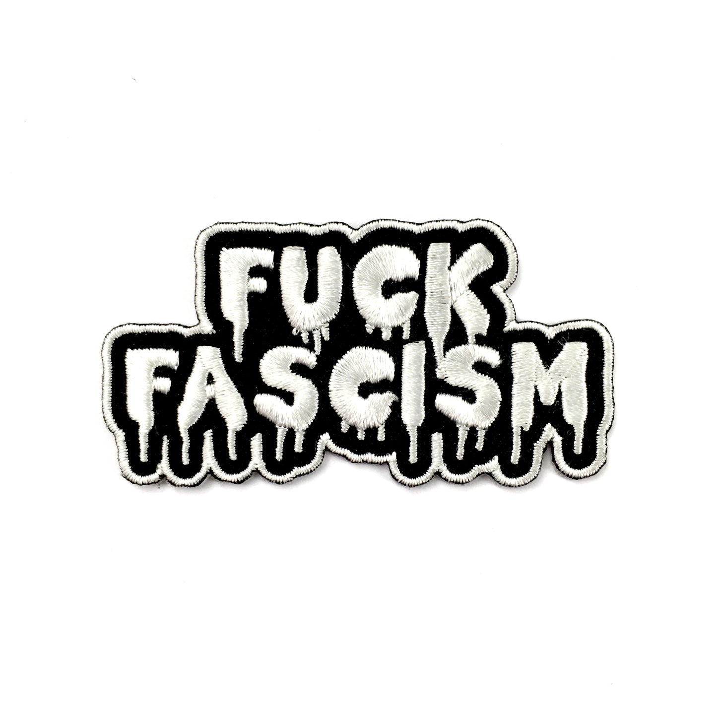 Fuck Fascism Iron-On Embroidered Patch