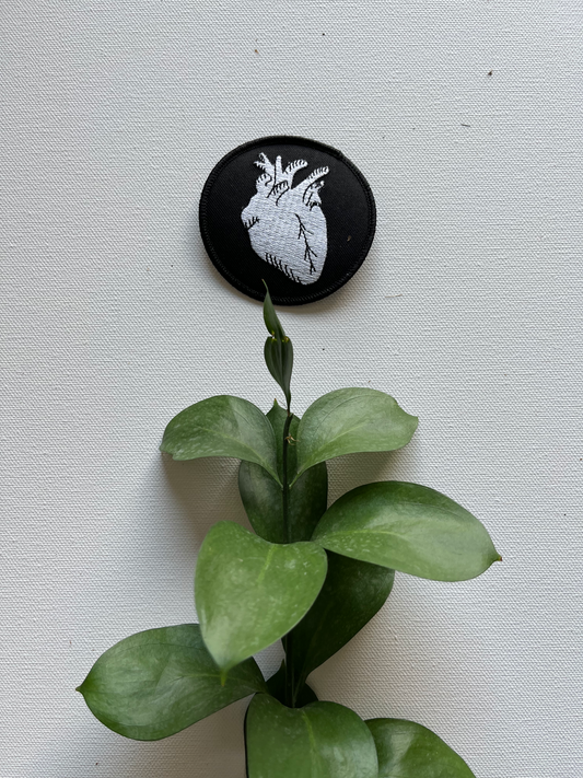Anatomical Heart Iron-On Patch