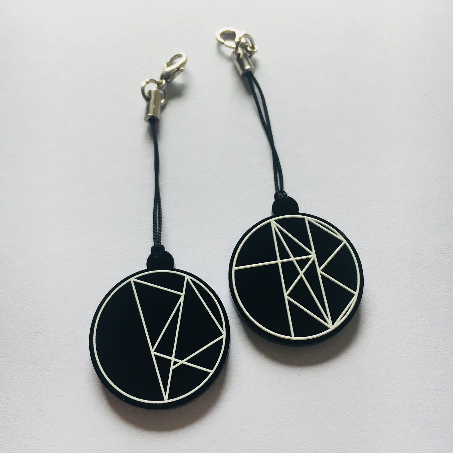 RETRIBUTION and PREVAIL sigil acrylic charms