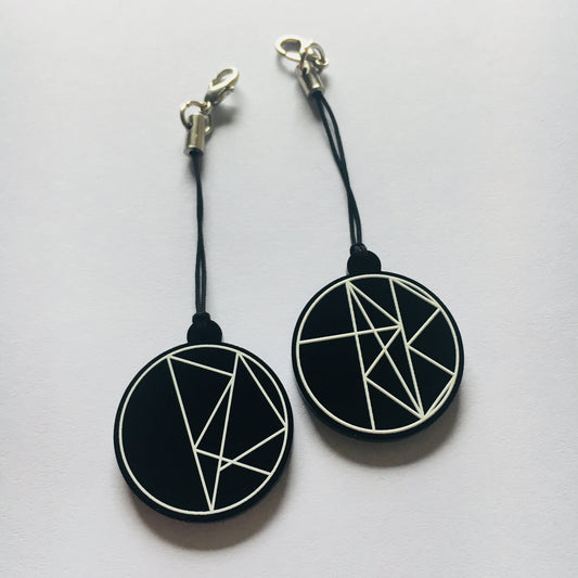 RETRIBUTION and PREVAIL sigil acrylic charms