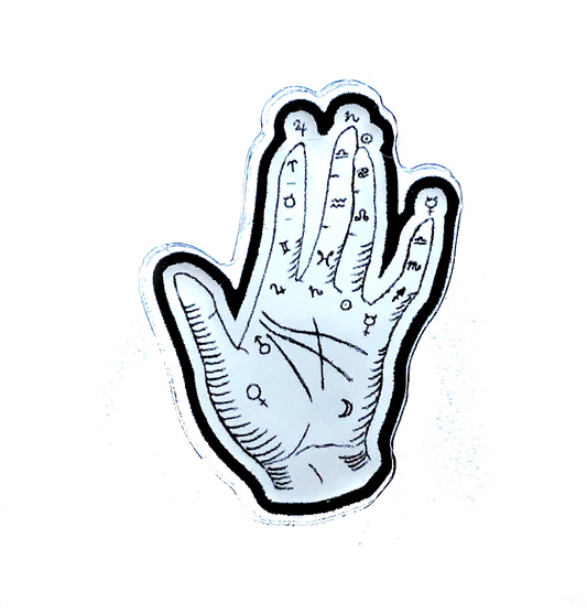 Mystic Hand Acrylic Pin