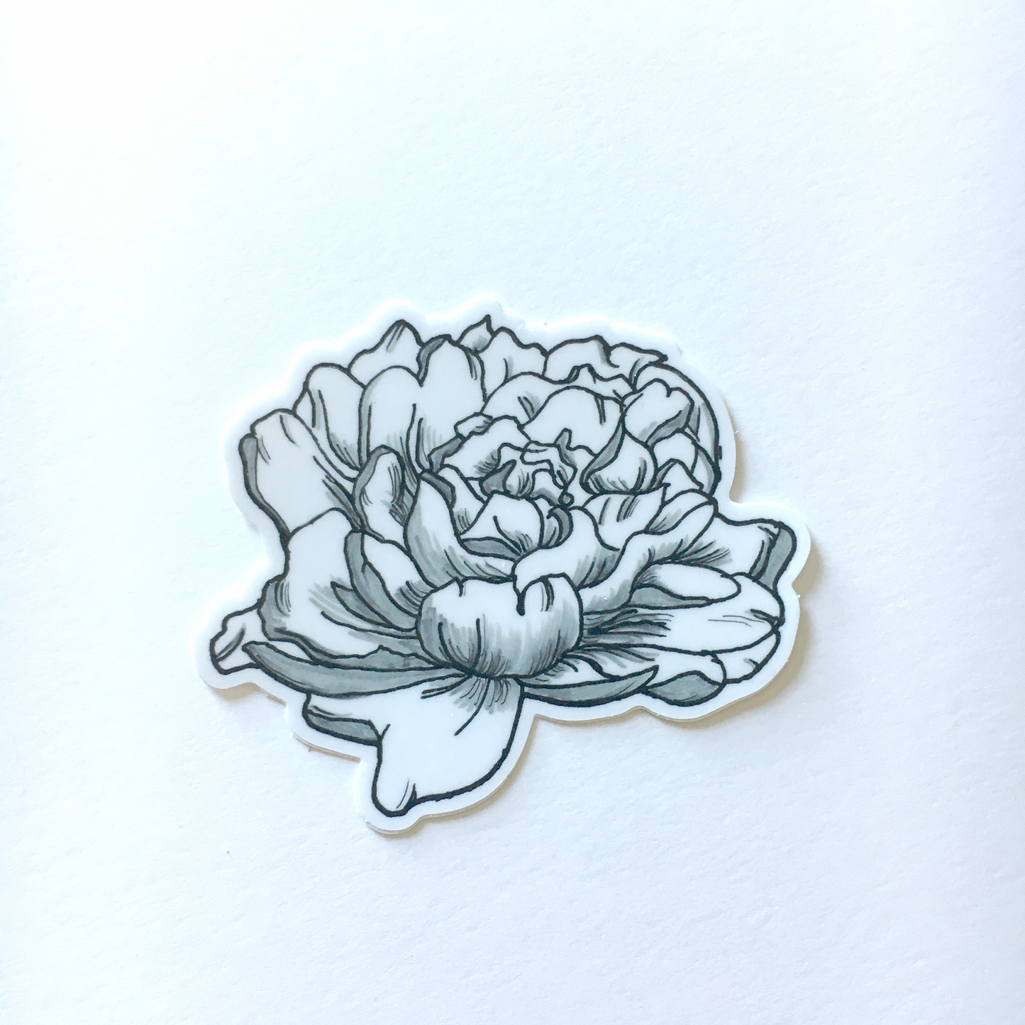 Peony Vinyl Sticker