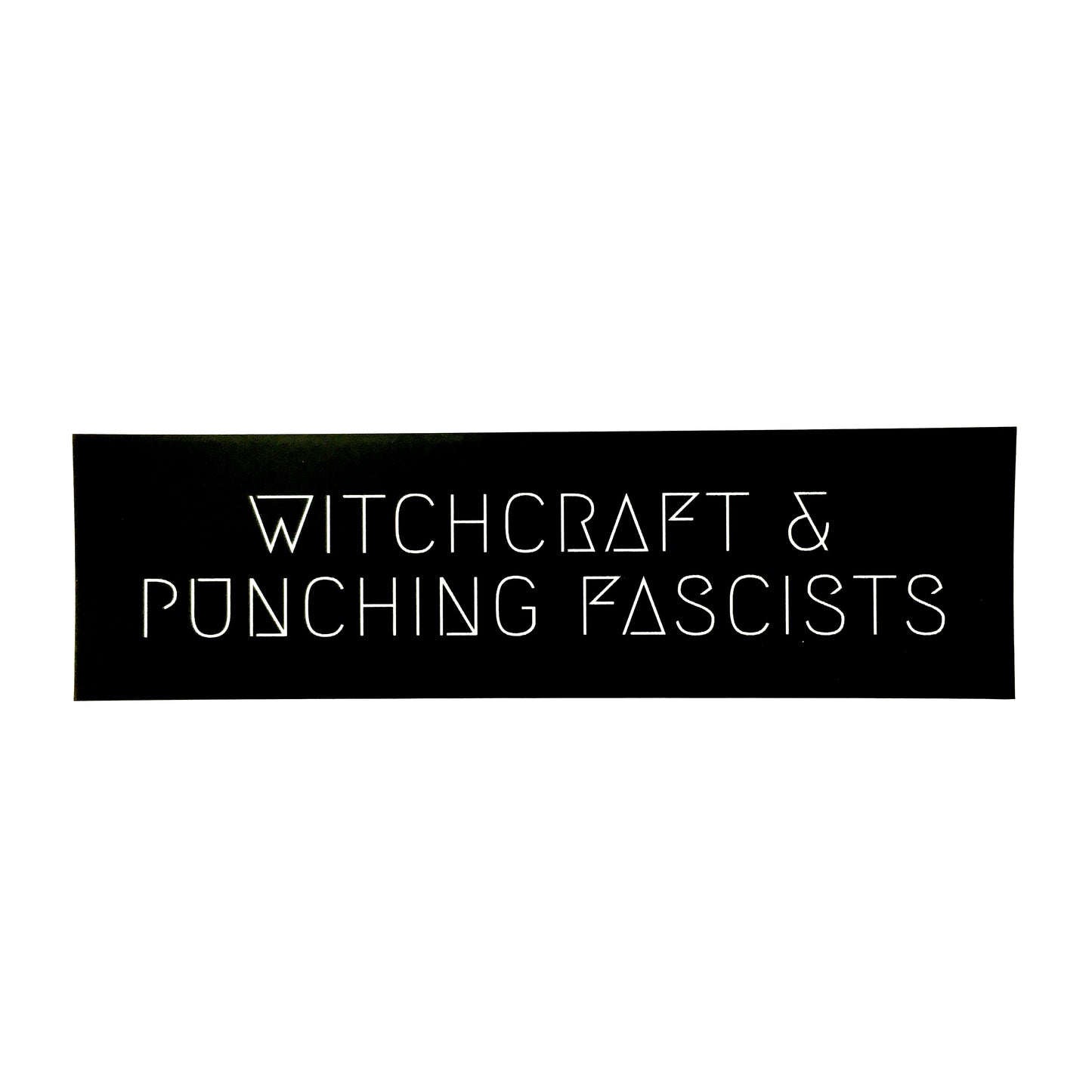 Witchcraft & Punching Fascists Vinyl Sticker
